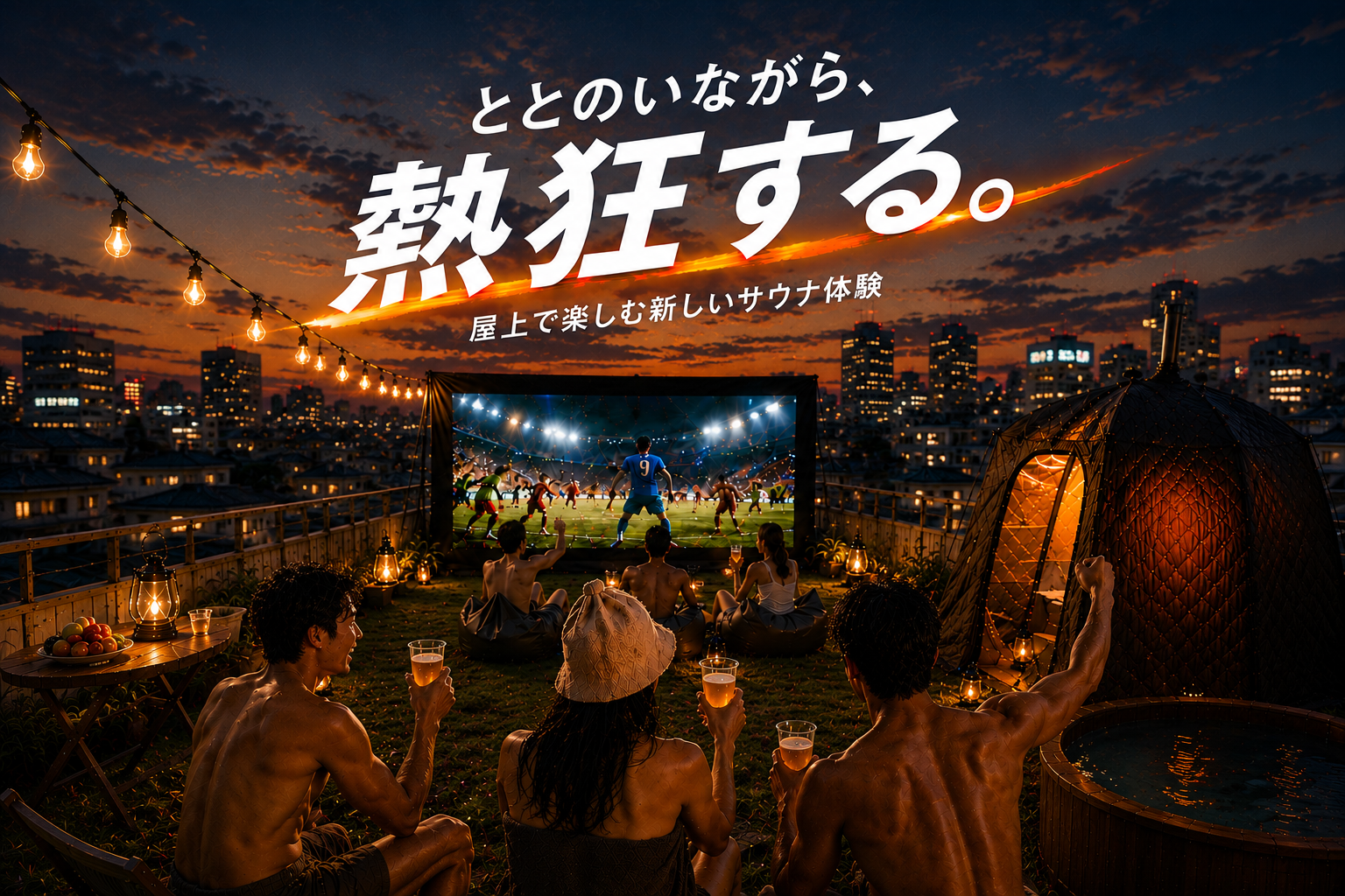 Rooftop Sauna On Air - 2026年8月佐世保にルーフトップサウナが誕生！